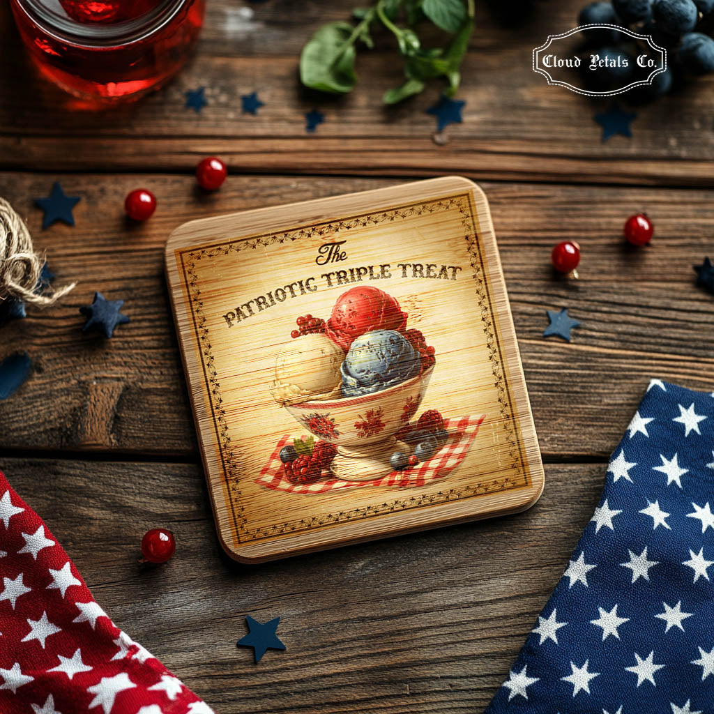 4th of July Square Images – USA Flag, Apple Pie, Picnic Basket & More