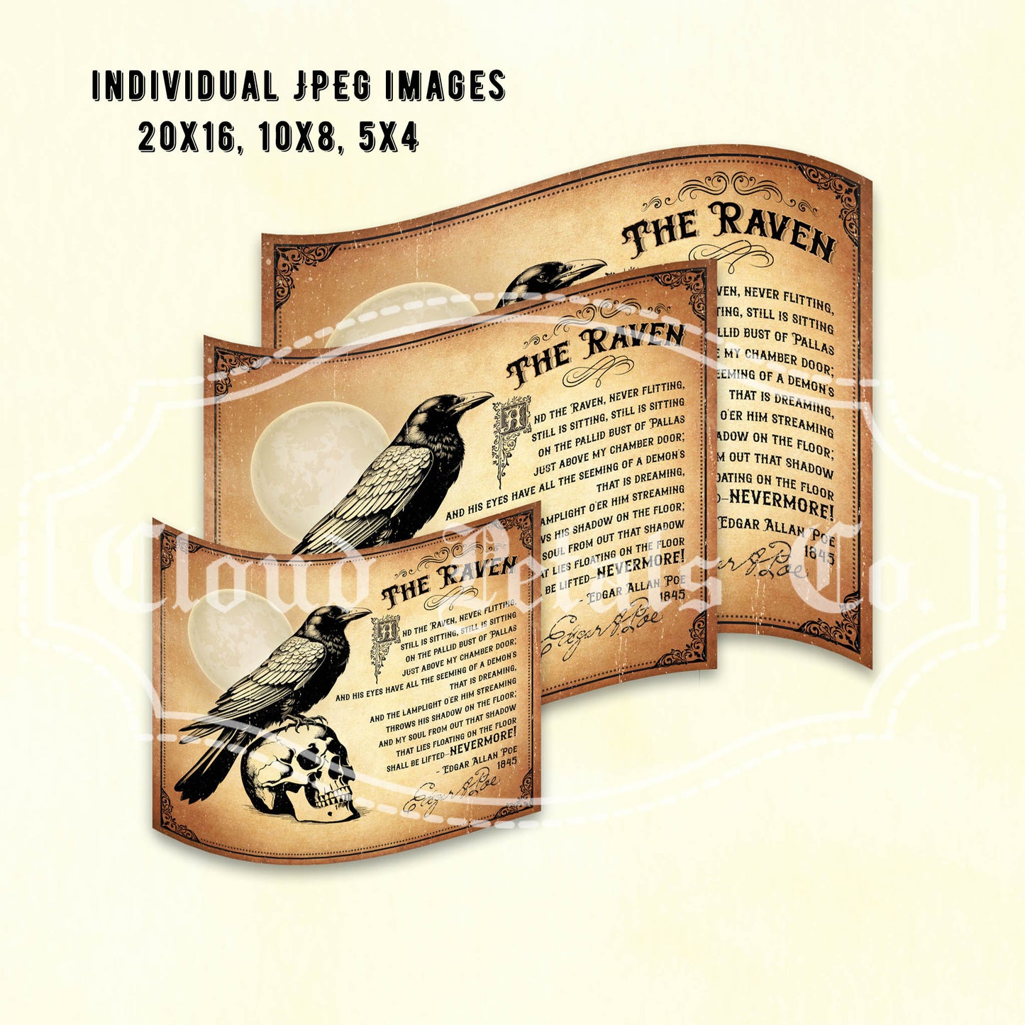 Printable Edgar Allan Poe the raven wall art