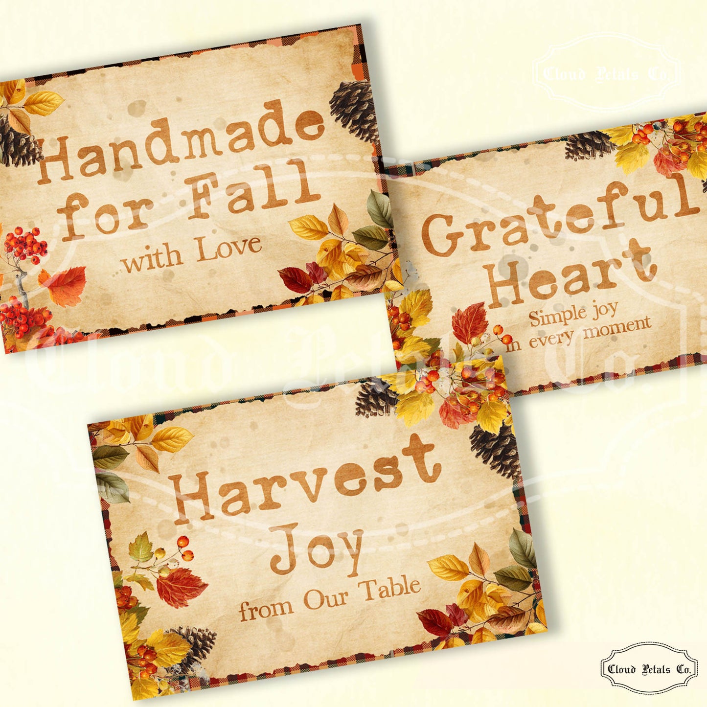 Printable fall words