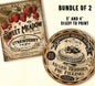 Printable vintage kitchen labels for strawberry jam and mixed berries pie filling