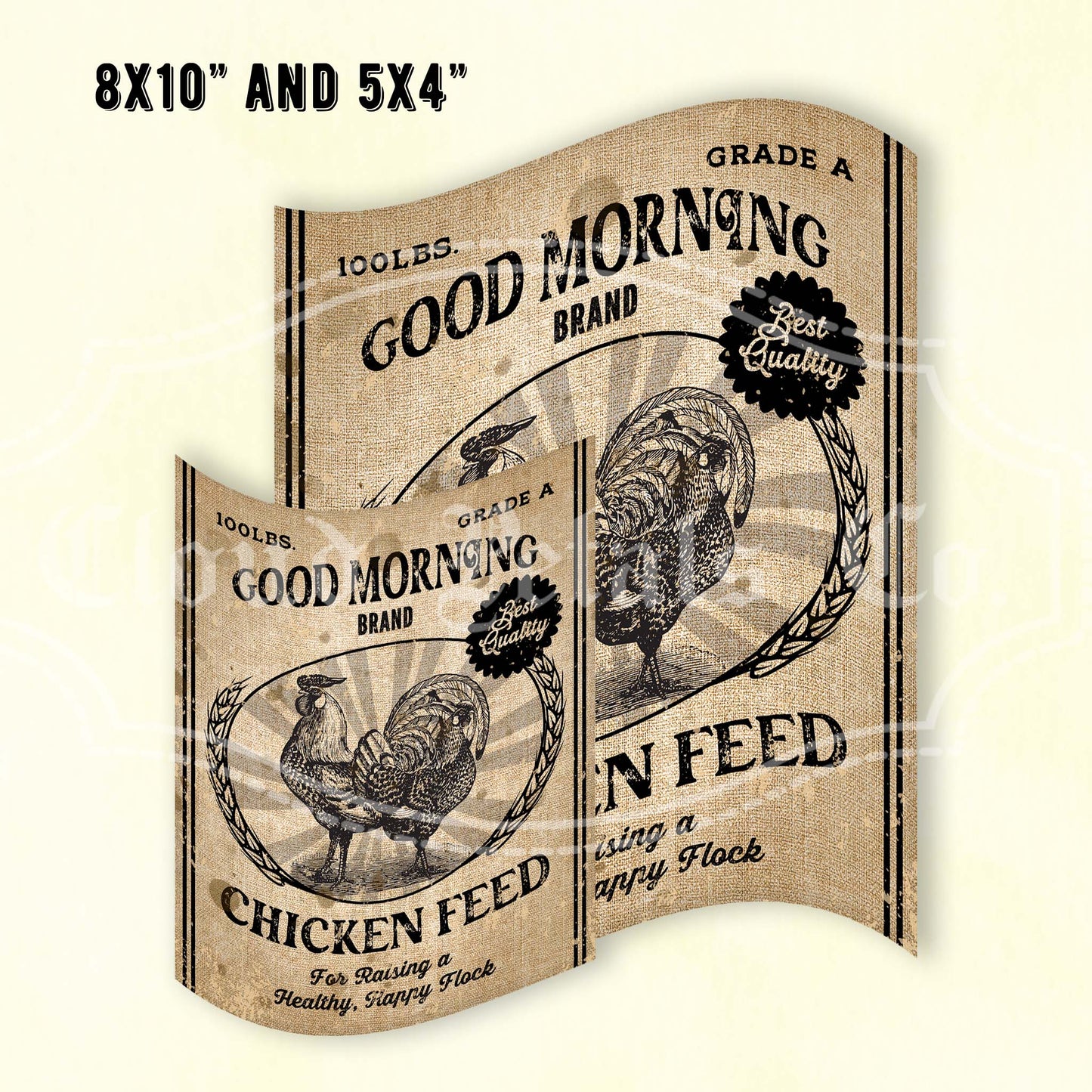 Vintage Farm Fresh Eggs Sign – Rustic Burlap Kitchen Wall Art (Printable Digital Download)