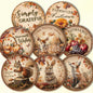 Farmhouse Autumn Round Tags – Woodland Animals, Fox, Squirrel, Rabbit, Fall Printables