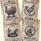 Vintage Style Chicken Tags Printable – Primitive Craft Labels