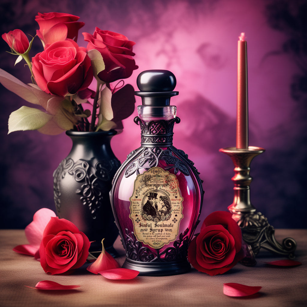 Gothic Valentine Potion Labels – Witchcraft Apothecary Jar Decor (Printable)