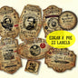 Edgar Allan Poe Halloween Potion Labels – Printable Gothic Decor