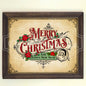 Vintage Merry Christmas Sign – Printable Retro Holiday Wall Art & Typography