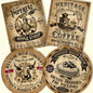 Vintage Kitchen Labels Printable – Coffee, Milk, Pie Filling, apple syrup Tags