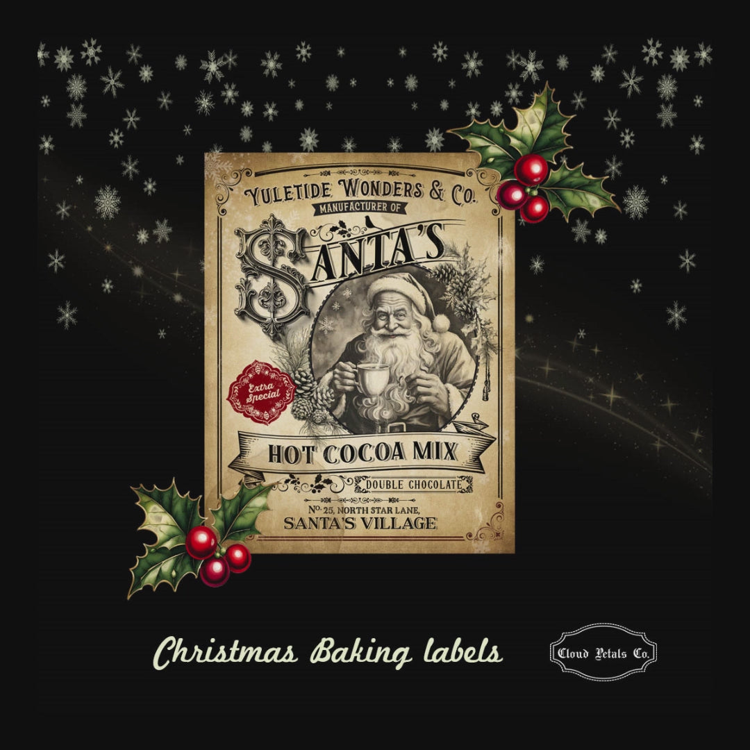 Christmas baking labels video