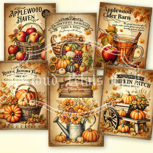 printable autumn craft labels
