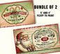 Vintage Christmas Labels – Printable Candy Canes & Santa Claus Tags