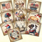 4th of July Square Images – USA Flag, Apple Pie, Picnic Basket & More