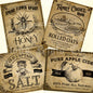 printable kitchen labels for honey, oats, salt and apple cider